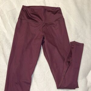 Aerie cranberry full length leggings
